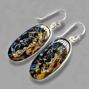 Plata de Ley 925, piedra Tempest, regalo de Acción de Gracias, regalo del Día de la mujer, regalo de cumpleaños, regalo para ella. Envío gratuito. - Product Image 2