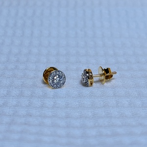 Boucles d'oreilles clous en diamant naturel taille brillant rond de 1,00 carat pour femme, couleur F, certifiées IGI, style classique, bijoux de mariage - Product Image 3