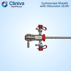Cystoscope Sheath with Obturator 15.5Fr Manual <b>Laparoscopic</b> <b>Instruments</b> Surgical <b>Instrument</b> Set - Product Image 4