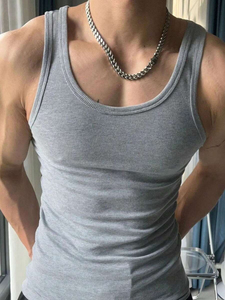 Débardeur formel blanc 100 % coton respirant à séchage rapide pour hommes, idéal pour la musculation, coupe ajustée, prix abordable, OEM - Product Image 6
