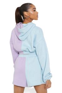 Conjunto Deportivo de Dos Piezas con Capucha para Mujer, Invierno 2022, Transpirable, Antibacteriano, de Forro Polar, para Correr - Product Image 4