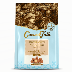Chocolate Compuesto a Granel para Repostería, Ingredientes para Decoración de Pasteles, HALAL OEM/ODM, Bolas Crujientes de Chocolate con Caramelo y Toffee, Cacao - Product Image 1