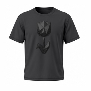 Top Quality Sustainable Men's Custom Printed T-<b>Shirt</b> Cotton/Polyester Anti-shrink Quick Dry Breathable Short Sleeve Regular Fit - Product Image 2