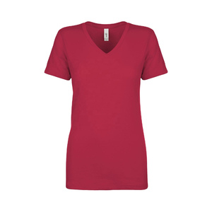 Camisetas de Lona para Mujer, Corte Regular, Colores y Tallas Personalizadas, OEM/ODM, Antiarrugas, Alta Calidad, Cuello en V, Manga Corta - Product Image 1