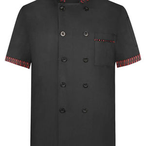 Wholesale Polyester/Cotton Woven <b>White</b> <b>Chef's</b> <b>Jacket</b> Unisex Long Coat for Men Kitchen Cook Uniform Hot Sale with Cheap Price - Product Image 4
