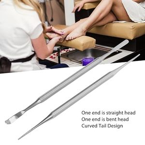 Lime à ongles professionnelle double face en acier inoxydable pour le soin des ongles, outil efficace pour les ongles incarnés et le retrait des cuticules des orteils - Product Image 5