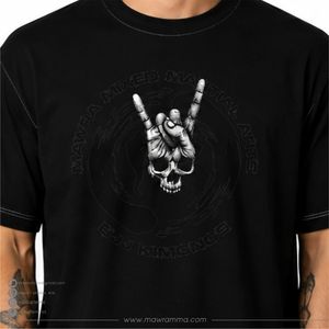 Mawra Martial Arts Custom Screen Print <b>Skull</b> Graphic T-Shirt Casual Streetwear Black Short Sleeve Men's Cotton <b>Tops</b> High Quality - Product Image 3