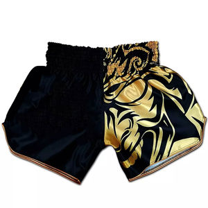 Shorts de Muay Thai et de Jujitsu pour hommes, respirants, imprimés, pour la gym, décontractés, avec cordon de serrage à la taille, en nylon et élasthanne, personnalisables - Product Image 2
