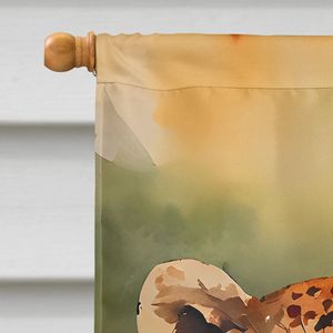 ธงรูปเสือชีตาห์สำหรับตกแต่งลานกว้างมีหลายสีแบบแขวนผนังทำจากโพลีเอสเตอร์สำหรับ D0100HAPS8A - Product Image 3