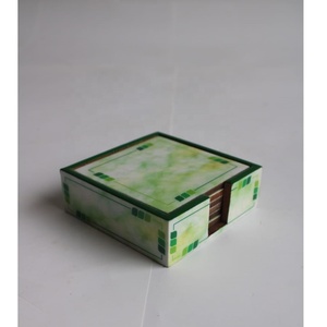 Posavasos de mármol hecho a mano y madera, ecológico, de alto acabado, para uso doméstico, Hotel y restaurante - Product Image 5