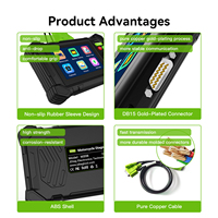 Escáner de Diagnóstico Universal para Motocicletas M208, OBD2, Sistema EFI, Lectura de Códigos de Error, Reinicio de ECU, Prueba de Batería, Inalámbrico, 12-24V, LCD