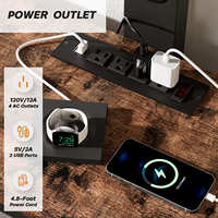 Support TV pivotant avec 34 °   Meuble TV rotatif avec 5 tiroirs en tissu et station de charge, compatible avec les téléviseurs de 32 à 70 pouces