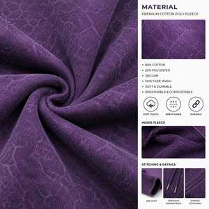 Chándal de invierno ligero de algodón para hombre, de alta calidad, con capucha, pierna ancha, cordón ajustable, logo frontal y lavado ácido, ¡Gran Venta a Precio de Fábrica! - Product Image 6