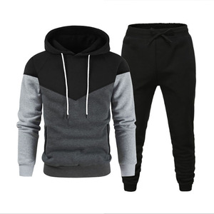 Wholesale price Hoodie Tracksuit Set Full Sleeve Drawstring <b>Pants</b> Casual Sportswear Autumn Wear Regular Fit tracksuit for <b>men</b> - Product Image 1