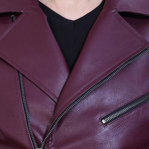 Pure Quality Men <b>Sheepskin</b> <b>Jackets</b> Genuine Leather Stand Collar Motorcycle Coat Spring Autumn Zipper Leather <b>Jacket</b> For Men - Product Image 5