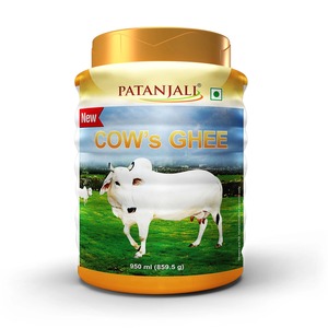 Ghee de Leche de Vaca Patanjali en Envase PET, Ghee Puro de Leche de Vaca para Cocinar, Cocina Tradicional India, Pujas y Suministro al por Mayor - Product Image 1