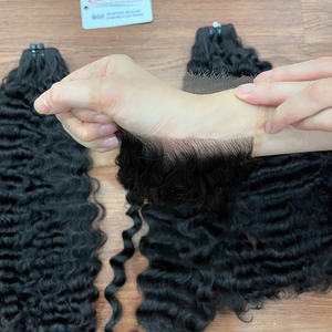 Extension de cheveux humains bouclés vietnamiens prête à expédier super vente de cheveux trame de couleur noire naturelle disponible en stock - Product Image 3