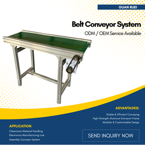 Nuevo Sistema de Cinta Transportadora Industrial para Aplicaciones en Salas Blancas de Electrónica, Diseño Totalmente Personalizable, Servicio ODM - Product Image 2