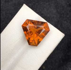 Piedra Preciosa de Citrino Natural Facetada Naranja, Citrino Limpio con Lupa, Piedra Suelta para Fabricación de Joyas, Suministro de Joyería DIY - Product Image 4