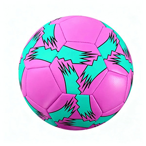 Ballon de football de haute qualité, taille et poids officiels, en PU/PVC laminé, fabriqué pour l'entraînement - Product Image 3