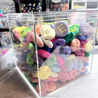 Boîte de présentation de fleurs séchées à mémoire de mariage en acrylique à taille personnalisée pour mariage Saint-Valentin