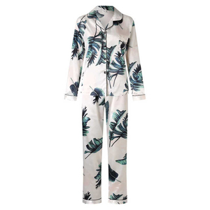 Conjunto de Pijama de Satén para Mujer OEM, Manga Larga, con Botones, Ropa de Dormir Transpirable, Conjunto de Pijama Suave, Camisón - Product Image 6