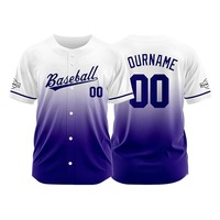 Maillot de baseball en maille pour homme, style boutonné, imprimé par transfert thermique, collection 2025 USA Softball, personnalisable avec logo, certifié CE ISO