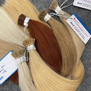 Offre du jour : Extensions de cheveux naturels 100 % vietnamiens, I-Tip, bruts, lisses, diverses couleurs - Product Image 4