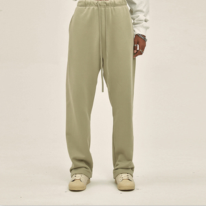 Achetez des pantalons de jogging en coton pour hommes avec logo brodé personnalisé et effet vieilli, pantalons de sport pour hommes - Product Image 4