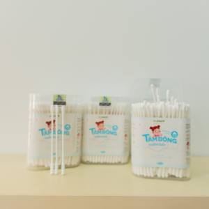 Hisopos de Algodón Suave de Doble Punta Plegables con Mango de Papel, Seguros para Oídos y Nariz, para Bebés Recién Nacidos, Marca Dr. Papie, OEM/ODM - Product Image 1