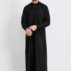 Túnica Islámica de Algodón para Hombre, Talla Grande, Elegante, Cómoda, Tradicional, de Lujo, Transpirable, Ligera, Servicio OEM, Venta al Por Mayor - Product Image 1