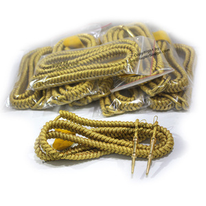 High Quality Superior Quality Ceremonial Aiguillette Tactical Custom Uniform Accessories Bullion Wire Metallic Thread No Strap - Product Image 6