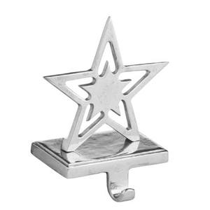 Bow Knot Shape Silver Christmas <b>Stocking</b> <b>Holder</b> For Hanging Decorative Use Xmas <b>Stocking</b> <b>Holder</b> For Fireplace Use - Product Image 4