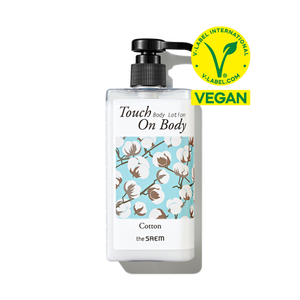 La lotion corporelle au coton The Saem Touch, ingrédient végétalien pour les peaux sensibles - Product Image 1