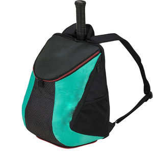 Professional High-Capacity Navy and Cyan Tennis Backpack with Integrated <b>Racket</b> Compartment and Ventilated Mesh Pockets Durable - Product Image 1