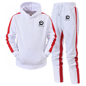 Ensemble de survêtement sport décontracté pour homme, personnalisable, best-seller, en polyester/coton, léger et respirant - Product Image 1
