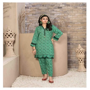 ชุดสูทผ้าลินิน2ชิ้นสำหรับผู้หญิงปากีสถานและอินเดีย,สำหรับสุภาพสตรีประกอบด้วยยี่ห้อ Tawakkal ขายดี - Product Image 3