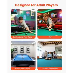 Taco de Billar Profesional de 4 Piezas, 58 Pulgadas, Madera de Arce Canadiense, Anillo de Conexión ABS, Pesos de 18 a 21 Onzas para Snooker y Billar - Product Image 6