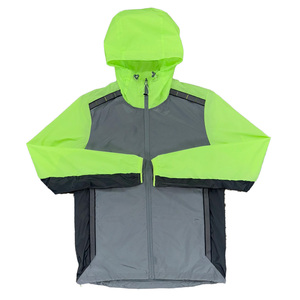 Men's Lightweight Waterproof <b>Zip</b>-<b>Up</b> Windbreaker <b>Jacket</b> with Hood Custom Logo Breathable and Plus Size for Outdoor Sports - Product Image 1