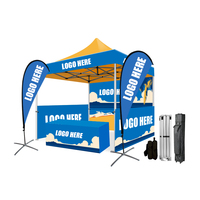 Tente Barnum de Promotion Extérieure avec Parois et Cadre en Aluminium Fabriqué, Impression de Logo Personnalisé, pour Salon Professionnel et Petite Entreprise