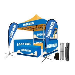 Carpa de Exhibición con Marco de Aluminio Fabricado con Impresión de Logotipo Personalizado, Gazebo para Promoción al Aire Libre con Pared para Ferias Comerciales y Pequeñas Empresas - Product Image 5