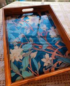 Trendy Unique Design Customized Pattern Tray Kitchenware Storage Serving Tray Restaurant Use Storage Serving Tray By UO INDIA - Product Image 1