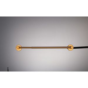 Portasciugamani Espandibile Regolabile 16-27 Pollici in Alluminio Spazzolato Oro per Bagno o Cucina - Product Image 2