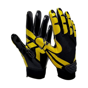 Top Trending American Football Unisex All Seasons Outdoor Sports <b>Gloves</b> Leather Custom Closure Lightweight Non-Slip Waterproof - Product Image 6