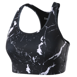 Soutien-gorge de sport simple personnalisé par sublimation pour femme, grande taille, en nylon et élasthanne, respirant, pour la gym, le yoga, le fitness, avec logo frontal - Product Image 3