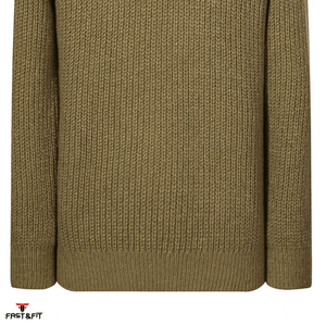 Pull en coton à manches longues pour homme, pull décontracté uni, pull tricoté personnalisé, pull d'hiver pour homme - Product Image 5