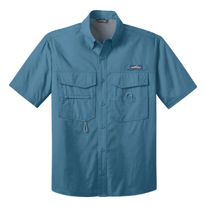 Camisa de Pesca y Caza Personalizada para Hombre, de Manga Corta, con Dos Bolsillos, Protección Solar UPF 35, Transpirable y de Secado Rápido - Product Image 5