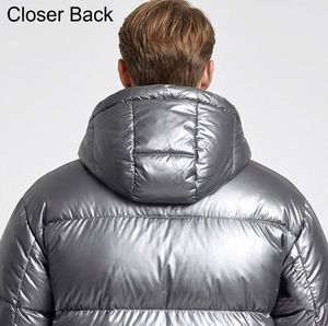 Bubble Oversized Custom Logo Front Outdoor <b>Puffer</b> Cotton Coat Autumn Plus Size <b>Men's</b> Stand Collar <b>Jackets</b> - Product Image 5
