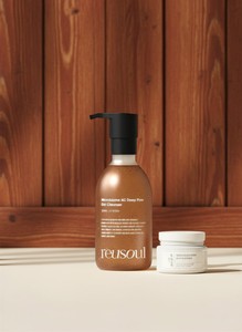 Reusoul Microbiome AC Deep <b>Pore</b> Gel <b>Cleanser</b> Organic Centella Glutathione Whitening 220mL Pump Bottle Brown Color Acne Skin Care - Product Image 1