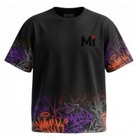 T-shirt pour homme avec estampage à la feuille d'or, impression métallique personnalisée, logo de marque de luxe, coupe ample, coton lourd, streetwear de haute qualité